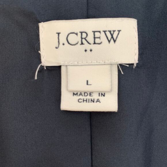 J. Crew Factory Navy Faux Fur Vest Size Large - Picture 9 of 10